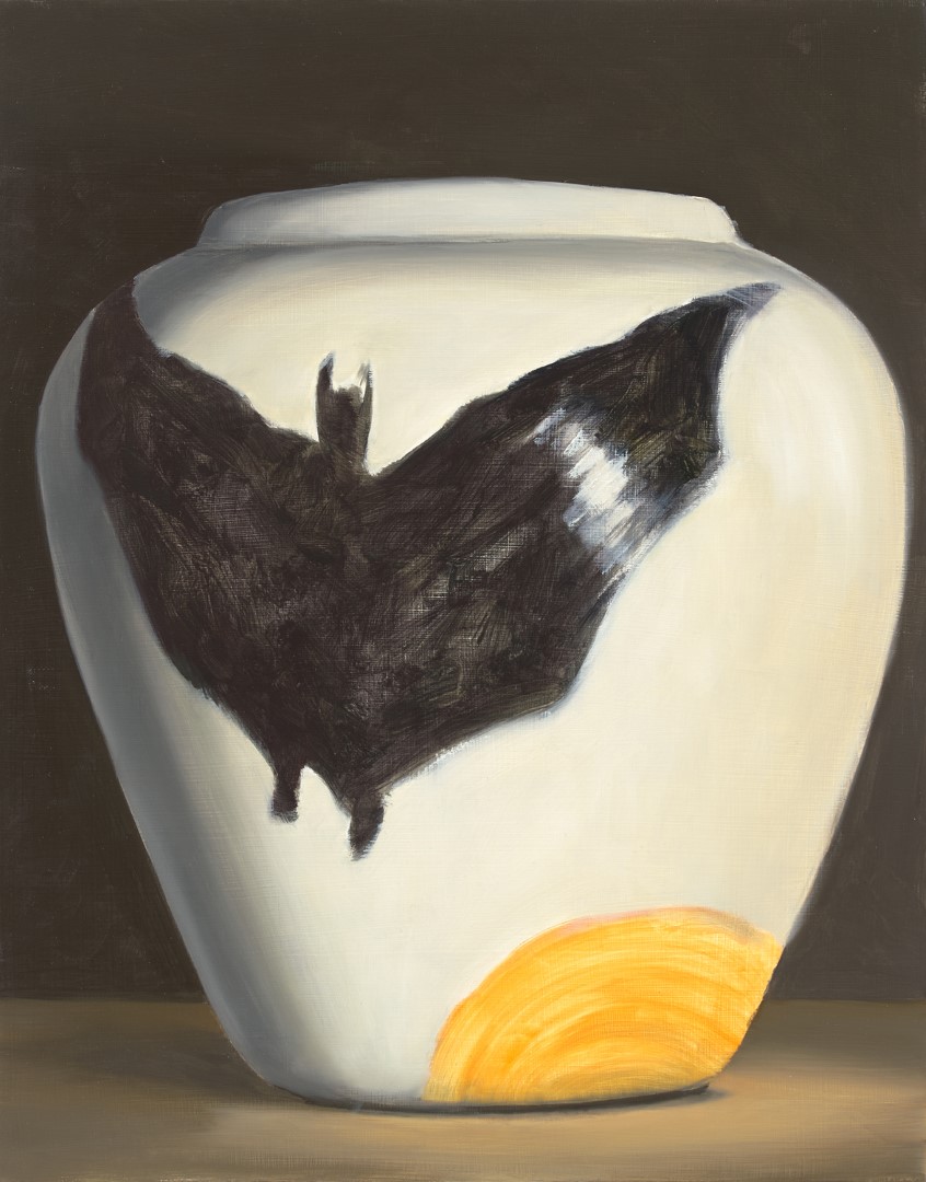Gotham Souvenir (2018), 39 x 30.7 cm, oil on panel (collection Bakker-Brandsen)